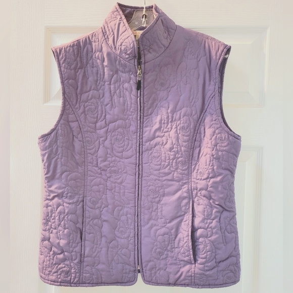 Quilted  Purple Vest - Picture 1 of 5